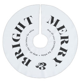 Vrolijk en helder moderne kersttypografie kerstboom rok