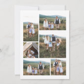 Vrolijk en helder | Moderne minimalistische boogfo Feestdagenkaart (Achterkant)