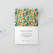 Vrolijk en helder moderne typografie Kerstfoto Feestdagen Kaart (Binnen)