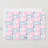 Vrolijk en helder pastelnotenkraker Retro Kerstmis Feestdagenkaart (Achterkant)