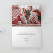 Vrolijk en helder penseel belettering foto kerst feestdagen kaart (Binnen)