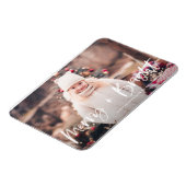 Vrolijk en helder penseel belettering foto kerst magneet (Linkerzijde)