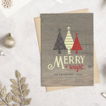 Vrolijk en Helder Retro Kerstmis