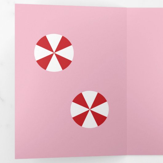 Vrolijk en helder retro persoonlijk gekleurd drieluik wenskaart (Binnenzijde eerst)