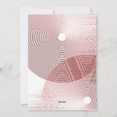 Vrolijk en helder rood kerstfeest feestdagenkaart (Achterkant)