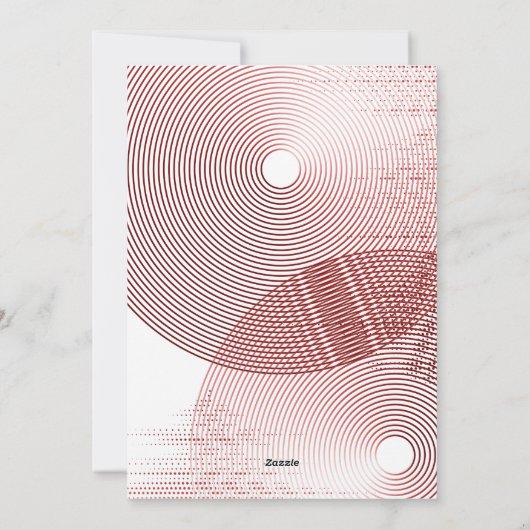 Vrolijk en helder rood kerstfeest feestdagenkaart (Achterkant)