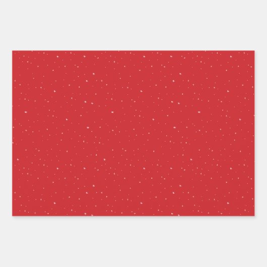 Vrolijk en helder rood kerstfeest inpakpapier vel (Voorkant 2)