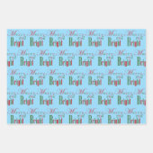 Vrolijk en helder, rood 'n groen inpakpapier vel (Voorkant 3)