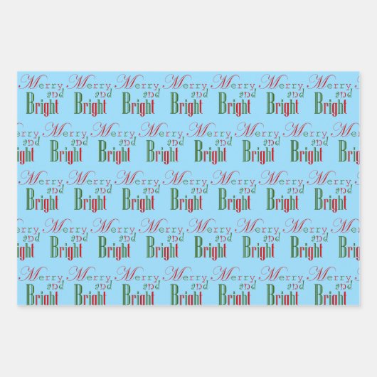 Vrolijk en helder, rood 'n groen inpakpapier vel (Voorkant 3)