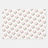 Vrolijk en helder, rood 'n groen inpakpapier vel (Voorkant)