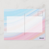 Vrolijk en helder roze pastel vakantie fotocollage briefkaart (Achterkant)