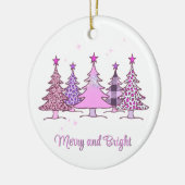 Vrolijk en helder roze Xmas Tree Ornament Keepsake (Links)