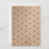 Vrolijk en helder rustiek foto Kerstmis Feestdagenkaart (Achterkant)