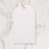 Vrolijk en helder rustiek Kraft en zilver Cadeaulabels (Achterkant)