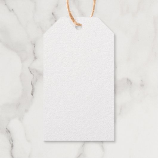 Vrolijk en helder rustiek Kraft en zilver Cadeaulabels (Achterkant)