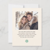 Vrolijk en helder Santa in zonnebril retro sterren Feestdagenkaart (Achterkant)