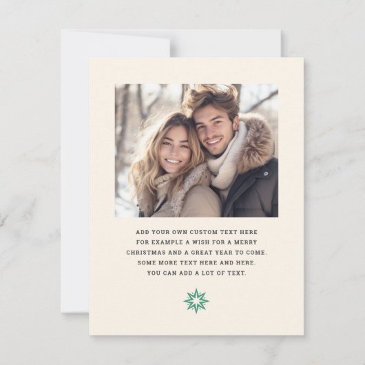 Vrolijk en helder Santa in zonnebril retro sterren Feestdagenkaart (Achterkant)