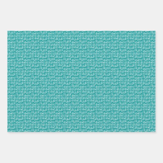 Vrolijk en helder schattig leuk kleurrijk Kerstmis Inpakpapier Vel (Voorkant 3)