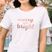 Vrolijk en helder - schattig roos gouden script Tri-Blend shirt