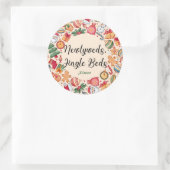 Vrolijk en helder Schattige gepersonaliseerd Ronde Sticker (Tas)