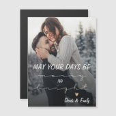 Vrolijk en helder  script vakantie fotokaart (Voorkant / Achterkant)