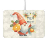 Vrolijk en helder Sinaasappel Gnome Glittery Luchtverfrisser (Achterkant)