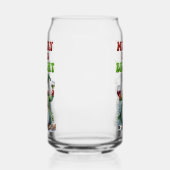 Vrolijk en helder sneeuwman blikvorm glas (Rechts)