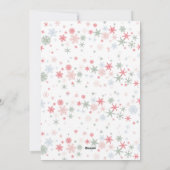 "Vrolijk en Helder" Sneeuwvlok Aangepaste Foto Feestdagenkaart (Achterkant)