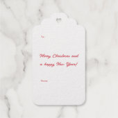 Vrolijk en helder Sparkle Kerstmis Cadeaulabels (Achterkant)