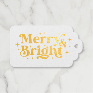 Vrolijk en helder Sparkle Kerstmis Cadeaulabels