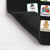 Vrolijk en helder spraaktherapeut AAC SLP Kerstmis Muismat (Hoek)