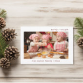 Vrolijk en helder stijlvolle familiefoto | feestda kaart