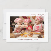 Vrolijk en helder stijlvolle familiefoto | feestda kaart (Voorkant)