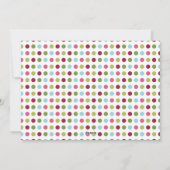 Vrolijk en helder, twee foto's, roze accent feestdagenkaart (Achterkant)