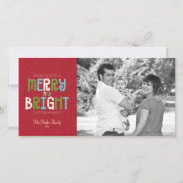 Vrolijk en helder vakantie foto begroeting feestdagenkaart