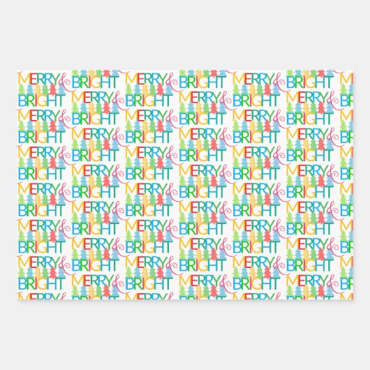 Vrolijk en helder vakantie inpakpapier (Voorkant 3)