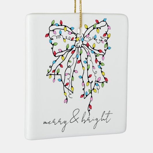 Vrolijk en helder vakantie Keepsake Keramisch Ornament (Rechts)