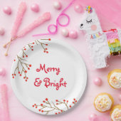 Vrolijk en helder vakantie partij papier Bord (Feest)