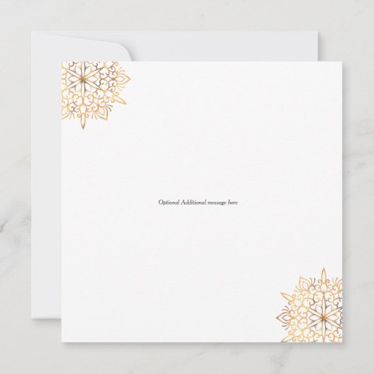 Vrolijk en helder vierkant kerstkaart (Achterkant)