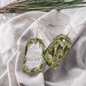 Vrolijk en Helder Waterverf Kerstkrans Cadeaulabel