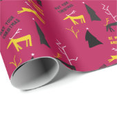 VROLIJK EN HERT KERST CADEAUPAPIER (Rol Hoek)