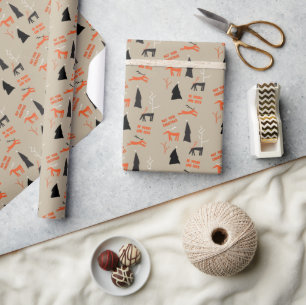 VROLIJK EN HERT KERST CADEAUPAPIER