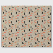 VROLIJK EN HERT KERST CADEAUPAPIER (Vlak)