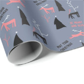 VROLIJK EN HERT KERST CADEAUPAPIER (Rol Hoek)