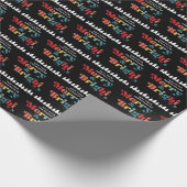 Vrolijk en kleurrijk kerstfeest cadeaupapier (Hoek)