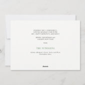 Vrolijk en licht roze kerstfoto feestdagenkaart (Achterkant)