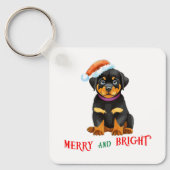 Vrolijk en licht Schattige Hond Sleutelhanger (Voorkant)