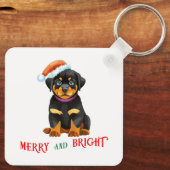 Vrolijk en licht Schattige Hond Sleutelhanger (Achterkant)