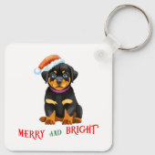 Vrolijk en licht Schattige Hond Sleutelhanger (Achterkant)
