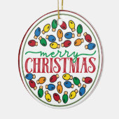 Vrolijk en licht vakantie ornamenten, kerstverlich keramisch ornament (Links)